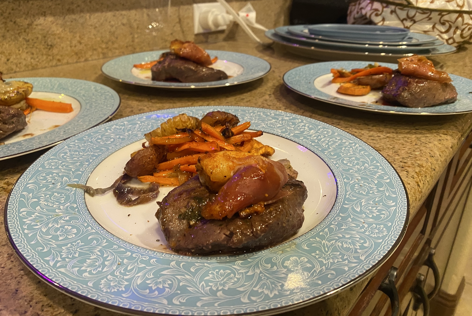 Filet Mignon and Prawn