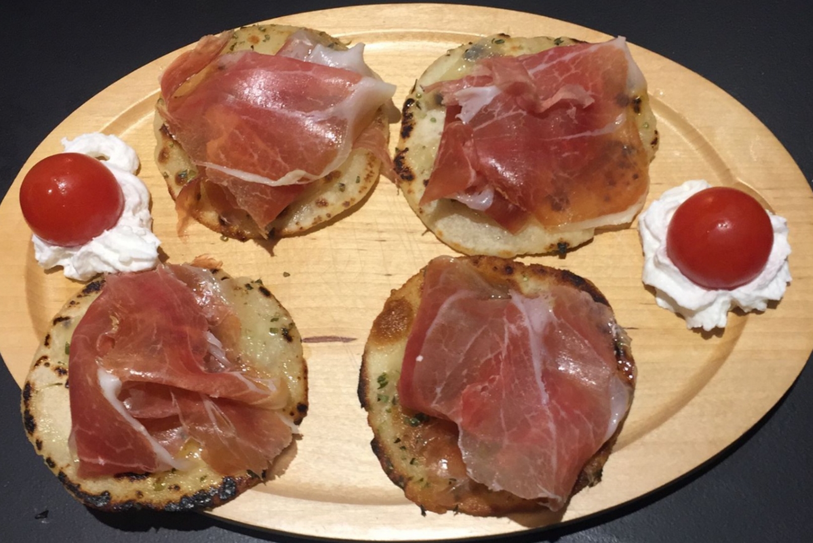 Volcano with Prosciutto